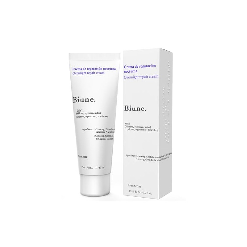 Crema Noche Retinol Centella Asiática Ginseng Antimanchas Reafirmante Arrugas Líneas