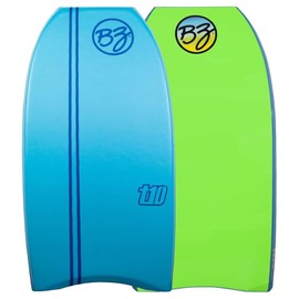 BZ T-10 40" Bodyboard, Clipped Crescent Tail Body Board with HDPE Slick PE Core 8lb Green Cell Deck for Beach Surfing - Blue