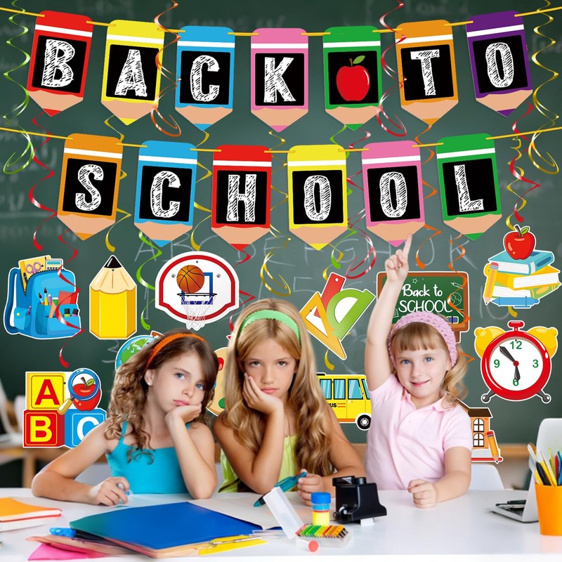 Back to School Banner Decorations, Welcome Back to School Banner