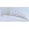 Charming Girl Crown Tiara of Lustrous Pearly Arches and Crystal