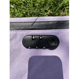 Brando Moon Lock Bag with Combination - Smell Proof Lock Bag - Air Tight Sealed Zippers Pencil Bag (Purple)