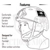 ACTIONUNION Airsoft Helmet Pro Set PJ Type Tactical Paintball Helmet