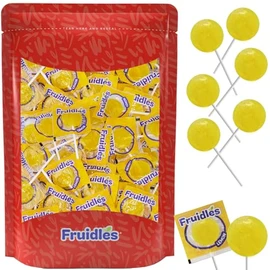 50 Lemon Lollipops Candy Suckers for Kids, Perfect for Gifting, Parties, Events,10 Gram Lollipops (50-Pack)