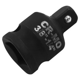 LDEXIN 3/8" Female to 1/4" Male Impact Socket Adapter, Black Wrench Socket Adapter For Impact Driver