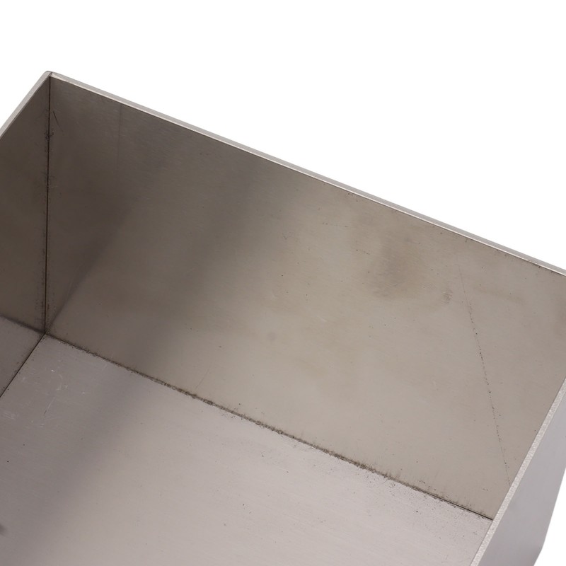 Stainless Steel Tissue Box Square Tissue Holder Large Opening Napkin