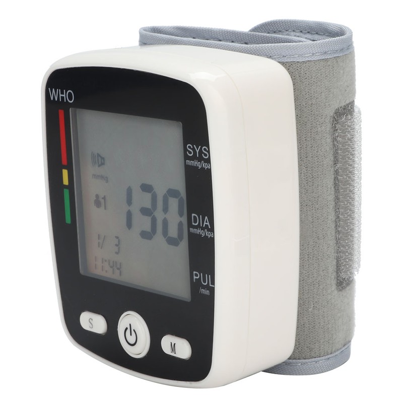 Wrist Type Automatic Sphygmomanometer Electronic Blood Pressure Monitor Meter Monitoring