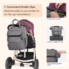 BabbleRoo Diaper Bag Backpack, Multifunction Large Bags with Changing Pad