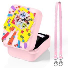 Silicone Protective Case for Bitzee Interactive Toy Digital Pet – Shockproof, Anti-Scratch, Washable Cover with Lanyard, Compatible with Bitzee Digital Pet(Pink)