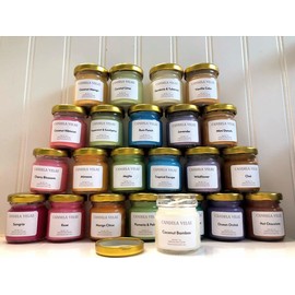 Mini Candles |Scented Soy Candles | Stocking Stuffer Candle | party favor | wedding shower favor | 1oz Soy Candle Decor Light | holiday candle - Scent: Pumpkin Pie Spice