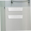 Alipis 3-compartment Acrylic Bathroom Wall Shelf Shower Wall Organizer Space-saving