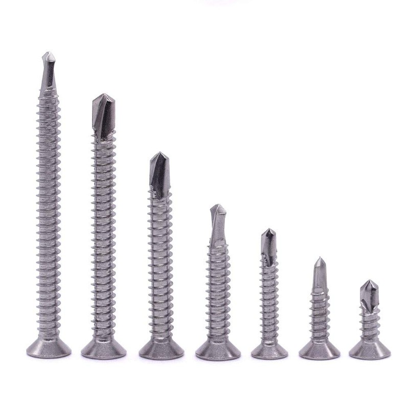 #6 x 3/4" Flat Phillips Drive Head Self Drilling Screws