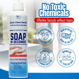 Rock Doctor Foaming Hand Soap In Second, Foaming Soap Refill for Dispensers, Alcohol-Free No-Rinse Formula, Fresh Clean Scent, Daily Use, Gentle on Hands, Pack of 1