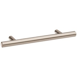 Cosmas® 305-030SN Satin Nickel Cabinet Hardware Euro Style Bar Handle Pull - 3" Hole Centers, 5-3/8" Overall Length, 1/2" Inch Bar Diameter