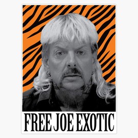 Leyland Designs Free Joe Exotic Sticker Outdoor Rated Vinyl Sticker Decal for Windows, Bumpers, Laptops or Crafts 5"