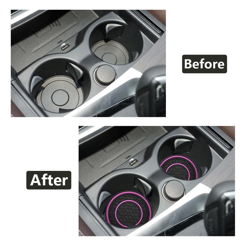 JUNAHAA Car Cup Coaster Universal Automotive Waterproof Non-Slip Cup Holders