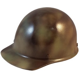 Texas America Safety Company Custom MSA Skullgard Cap Style Jumbo Size Large Shell Hard Hat with Ratchet Suspension and Tote (Textured Camo)