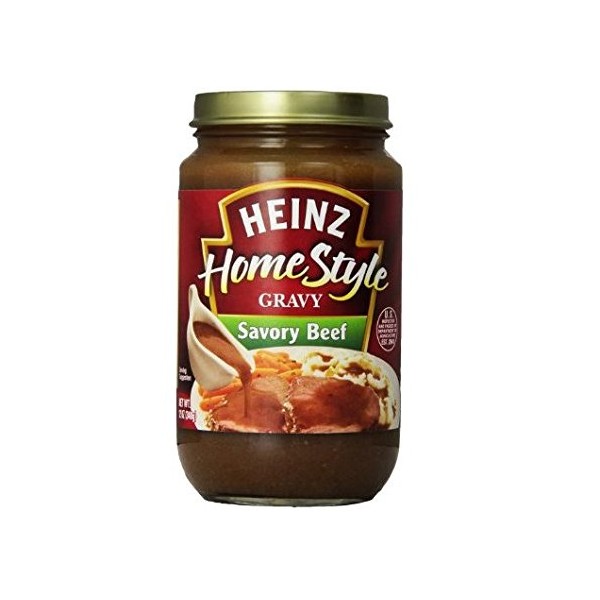 Heinz Homestyle Savory Beef Gravy (Pack of 3) 12 oz Jars