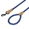 Mile High Life Braided Cotton Rope Leash with Leather Tailor