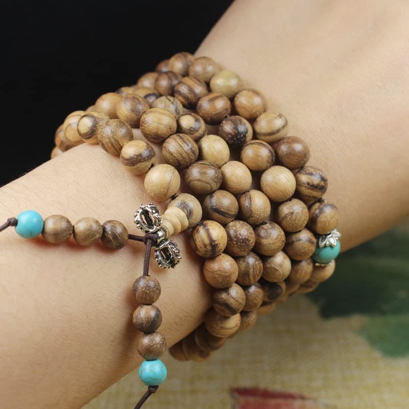 沉香木（白）佛珠手串108佛珠手链念珠