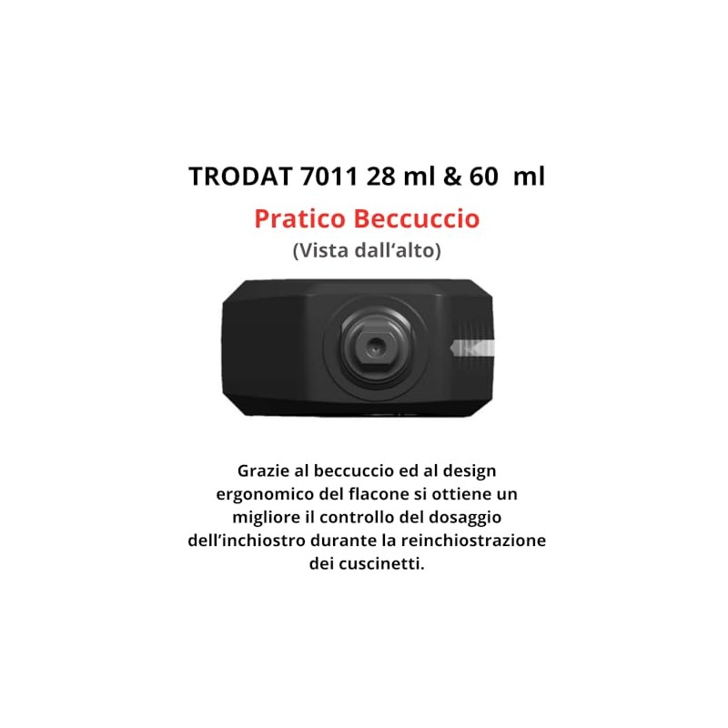 Trodat 7011 Tinta para Sellos de Entintado Manual, 28ml, Verde