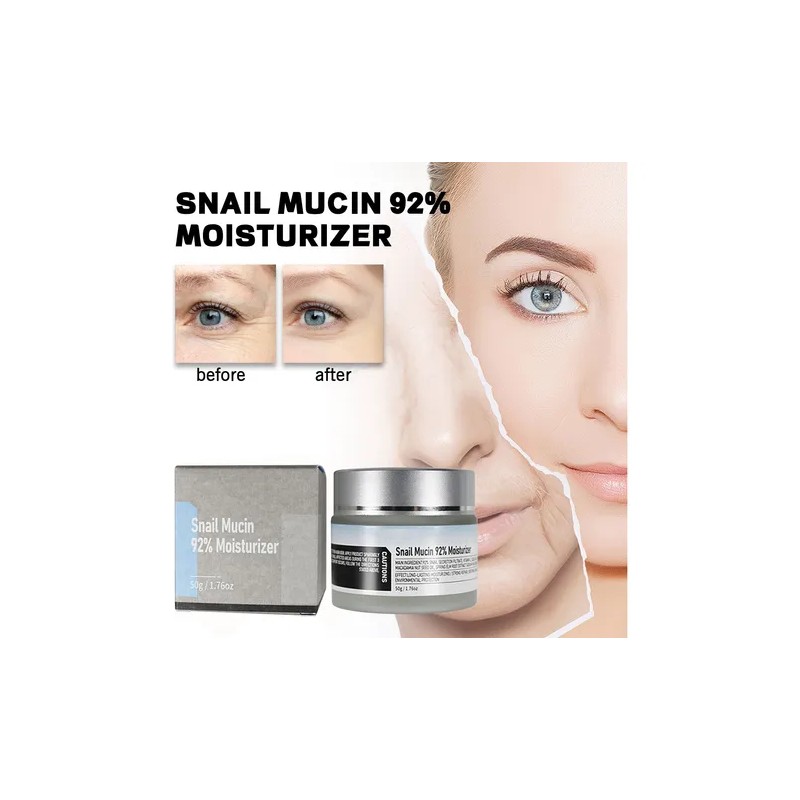 Crema Hidratante Facial Diaria Con Mucina De Caracol, Crema