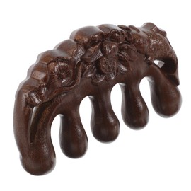 Gatuida Massage Wooden Comb for Scalp Care Natural Sandalwood Wide Tooth Hair Massager Smooth Texture for Hair Detangling and Improvement Portable and Comfortable Design