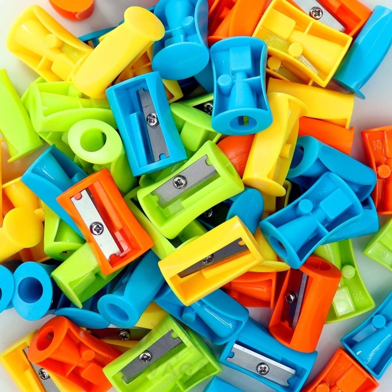 VG Sacapuntas Escolar Economico De Colores Bote Con 72 Pzs