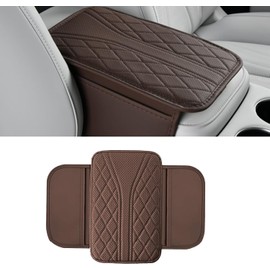 Funda de consola central de coche Gilovc Car Center Console Cover – piel premium, 2 bolsas