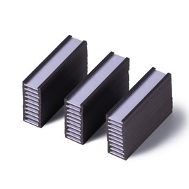 Eeoyu Magnetic Label Holders with Magnets Magnetic Data Card Holders with Clear Plastic Protectors for Metal Shelf, Whiteboard, Set of 30 (0.5 x 2 Inch)