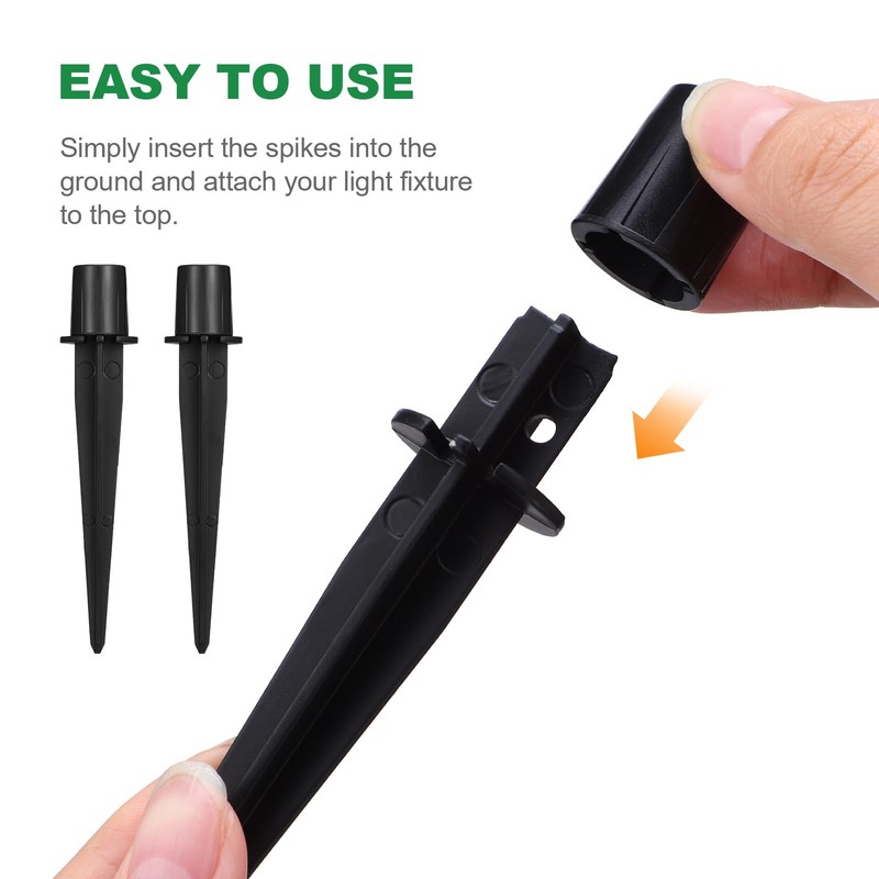 jojofuny Replacement Stakes for Solar Lights, Pack of 10 Plastic