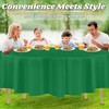 ZIMPLEWARE Green Standard Disposable Plastic Party Tablecloth [Case of 72]