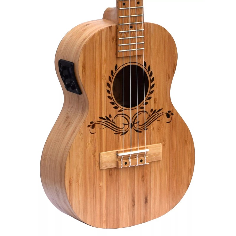 Aloha Ukulele Solid Bamboo Wood, Accessories (Canadian Brand) - Soprano