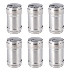 6 PCS Shaker Seasoning Cans with Rotating Cover Steel Seasoning Seasoning Bottle for Cooking Kitchen Gadget