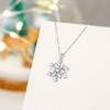 EVER FAITH Snowflake Jewerly 925 Sterling Silver Winter Accessory Sparkle