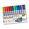 Folia Fabric Markers, 12 Pens (Pack of 12)