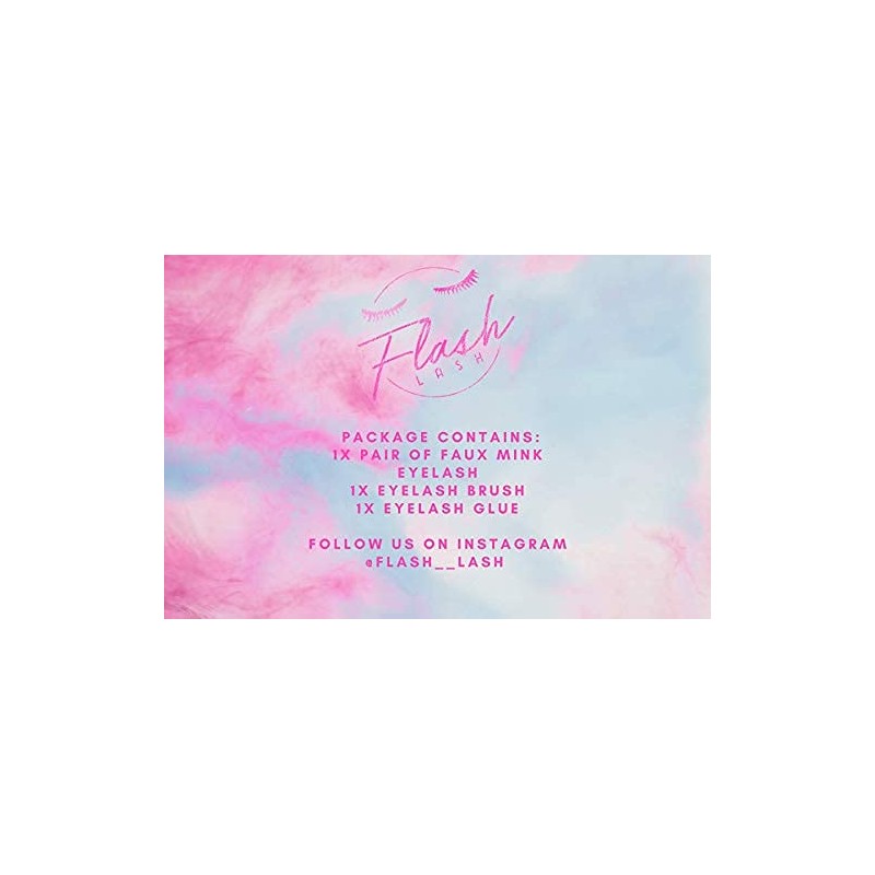 Flash Lash Eyelash Kit - False Lashes - 3D Faux