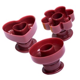 Ciieeo 3Pcs Non Stick Doughnut Mould Plastic Baking Mould for Donuts Cakes Desserts for Family Gatherings Parties DIY Projects