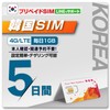 Korean Prepaid SIM Usage Days 5 Days Data Capacity 1