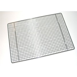 TAPBULL Professional Cross Wire Cooling Rack Half Sheet Pan Grate-16-1/2 x 12" Drip Screen (Set of 2), 16-1/2" x 12", Silver (Silver)