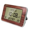 FISHTEC Radio-Controlled Alarm Clock - Calendar with Date Day and