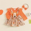 FIOMVA My First Thanksgiving Baby Girl Outfit Newborn Romper Skirts