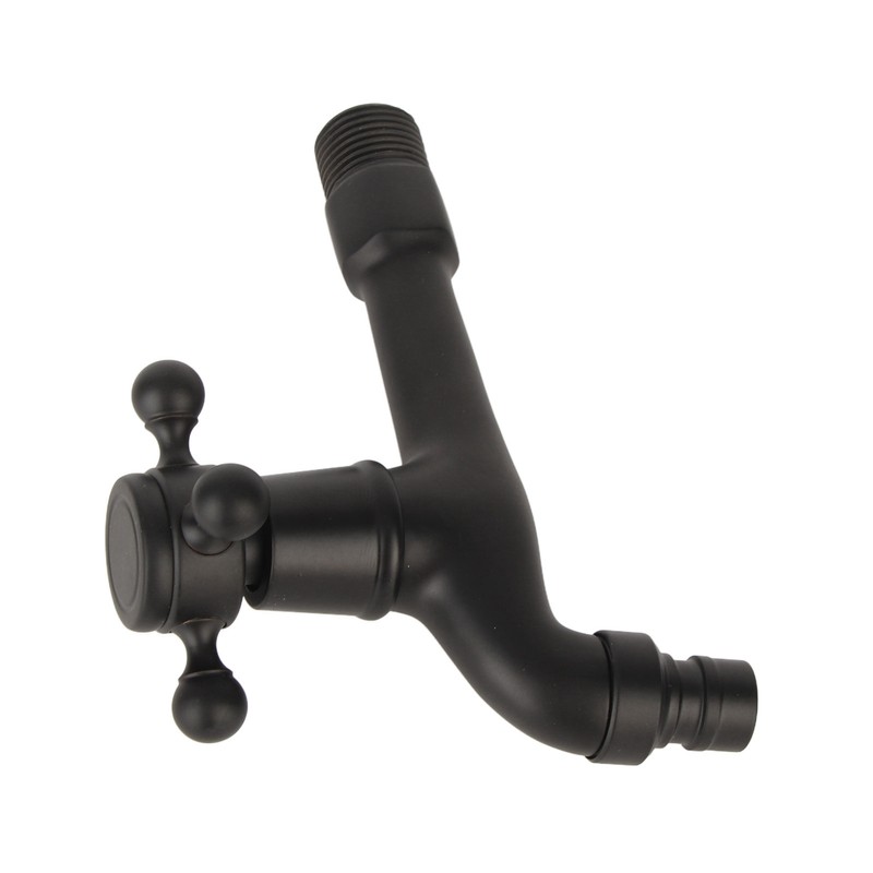 G1/2in Wall‑in Antique Brass Faucet Washing Machine Single Cold Water