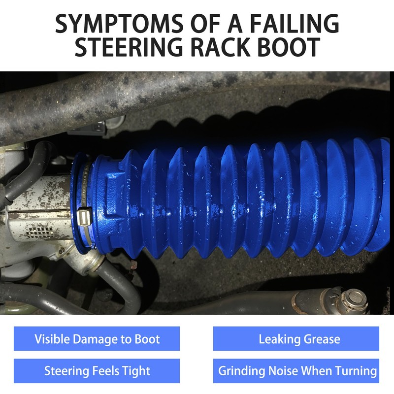 Universal Silicone Rack and Pinion Boot Kit, Dustproof & Waterproof