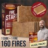 Fire Starter Cubes, 160 pcs - Bulk Pack - Fast