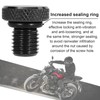 4Pcs M10x1.25 Motorcycle Mirror Hole Plugs, Universal Motorcycle Rear View