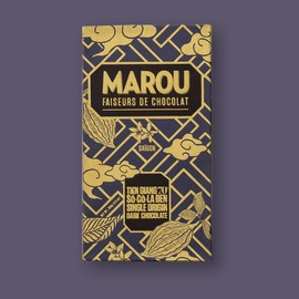 Marou Origin Tien Giang 70% Cacao Dark Chocolate Case Pack of 10 | Vietnam Single Origin, Dairy Free, Gluten Free, Soy Free | 10 x 80g Bar