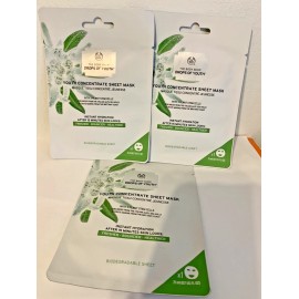 The Body Shop 3x THE BODY SHOP Drops Of Youth Concentrate Sheet Mask NEW DOY Edelweiss Set