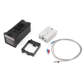 PID Temperature Controller, PID REX C100 Temperature Controller + 40A Solid State Relay + K Thermocouple GD