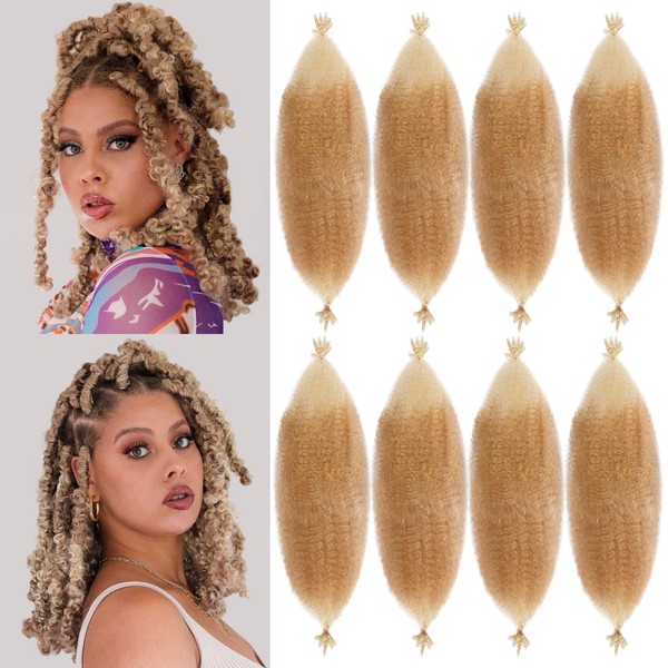 Springy Afro Twist Hair Pre Fluffed Marley Twist Braiding Hair