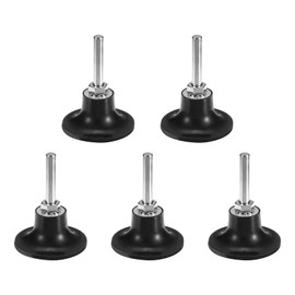 sourcing map 5Pcs 2" Disc Pad Holder Quick Change Discs 1/4" Shank Holder Mandrel for Die Grinder Sanding and Conditioning Discs, Black